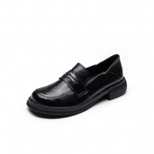 2023 Nye Tyksålede Kjolesko Forår Og Efterår Slip-on Loafers Damesko