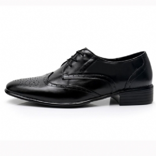 Brogue Sko Kjole Sko Business Derby Casual Sko Mænd Udskåret Formelt Læder