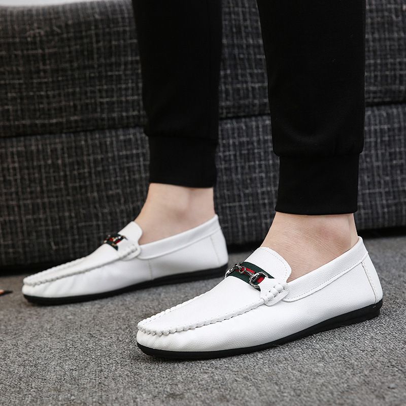 Casual Peas Sko Herre Kjole Sko Sommer Åndbare Trendy Sneakers Business Sko Sko