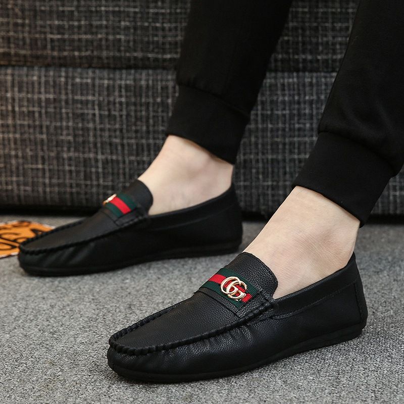 Casual Peas Sko Herre Kjole Sko Sommer Åndbare Trendy Sneakers Business Sko Sko