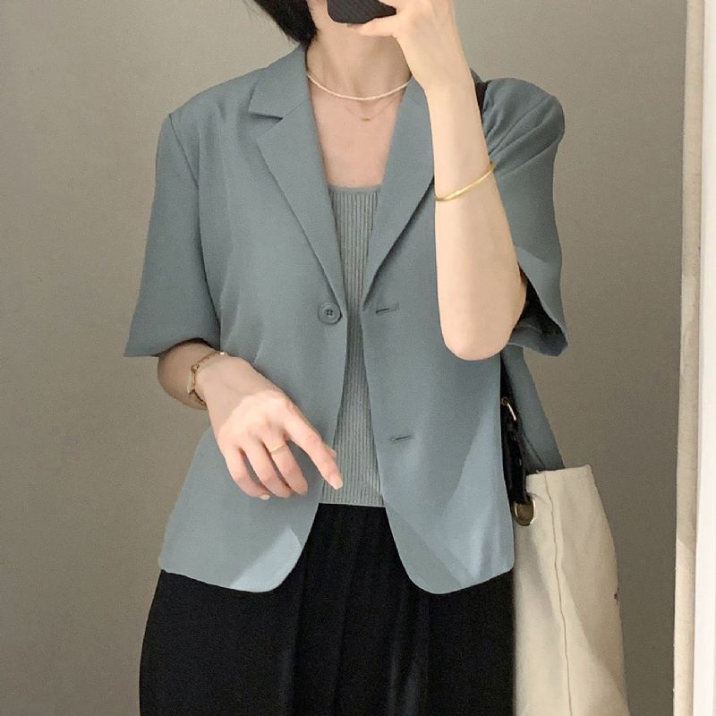 Cropped Blazer 2023 Tynde Blazere Til Kvinder
