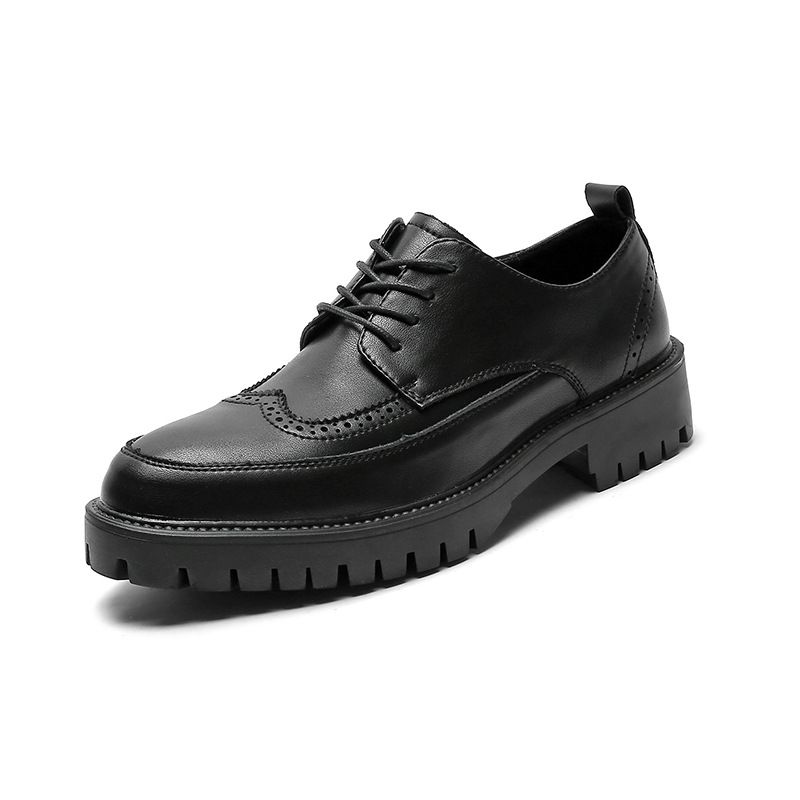 Dress Sko Herre Brogue Sko Afslappet Trendy Business Kjole Indre Højde Øge Ungdoms Jakkesæt Bryllup Sko