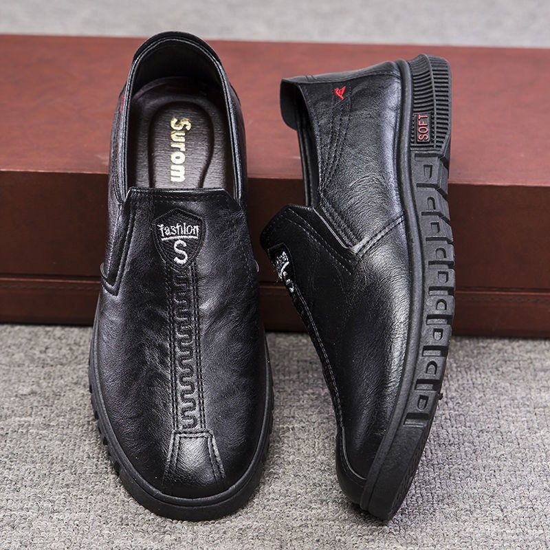 Dress-sko Herre Slip-on Forår 2023 Mode Platform Sko Low Top Dress Sko Trendy Sko Sko Fritidssko