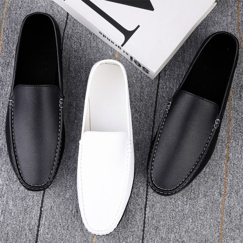 Forår Lav Top Ærter Sko Daglig Rund Tå Mænds Store Størrelse Fritidssko Nye Åndbare Loafers Mode Trend Sko