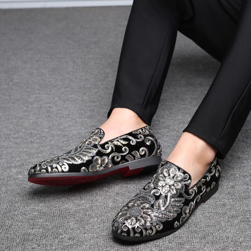 Forårs Nye Mode Ruskind Loafers Stor Størrelse Trendy Doudou Sko Glider På