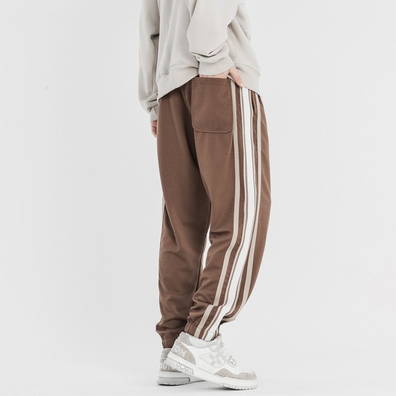 Herre Joggingbukser 2023 Nye Retro-sidestribe-trend Løse Sportsben Afslappede Bukser