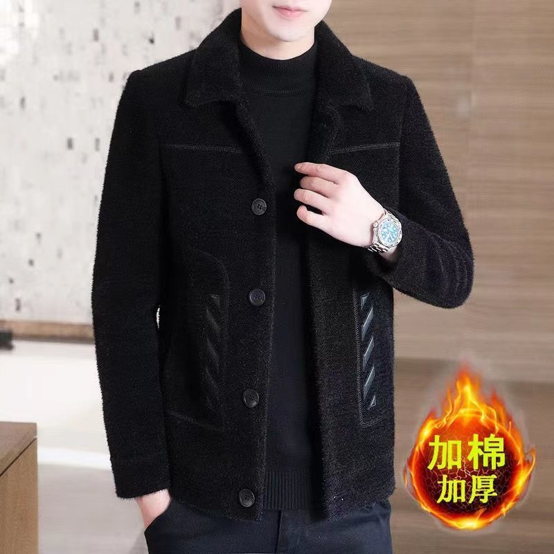 Herre Uldjakke Lapel Slim Fit