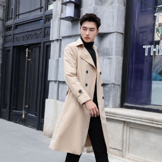 Herre Windbreaker Slim Fit Casual Lang Løs Trendy