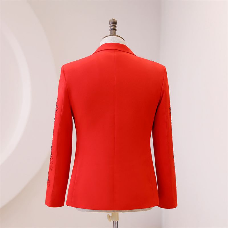 Herredragt Rød Bright Brick Casual Moderator Dress