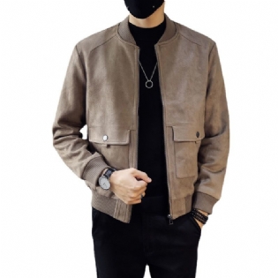 Herrejakker Slim Fit Trendy Casual Overdele Frakker