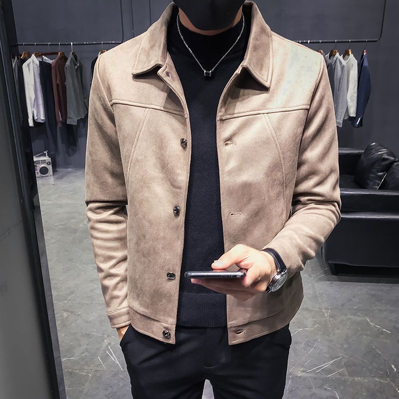 Herrejakker Slim Fit Trendy Casual Overdele Frakker
