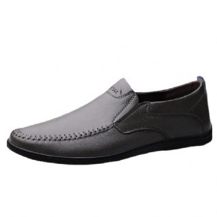 Herresko Efterår New Business Casual Dress Sko Herre Flad Blød Bund Overflade Ærter Sko