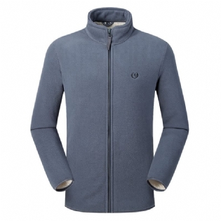 Jakke Herre Ståkrave Løs Cardigan Sportsjakke Casual