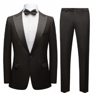 Jakkesæt Til Mænd Sort Best Man Dress Kostumer
