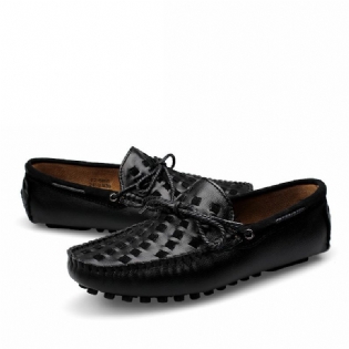 Kidney Bønne Sko Herre Kjole Sko Blød Sål Casual Loafer Sko Ungdom Trendy Udendørs Læder Sko