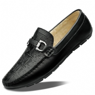 Koskind Forår Og Sommer Slip-on Ærter Sko Til Mænd Afslappet Kjole Sko Åndbare Business Sko I Stor Størrelse