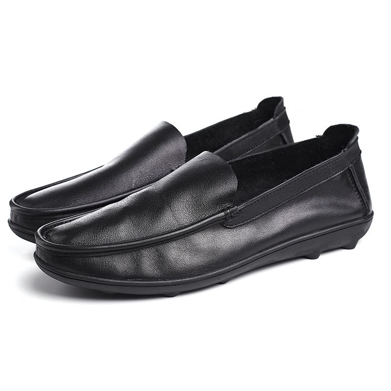 Mænd Doudou Åndbar Slip-on Afslappet Kjole Lav Top Sko Sommer Ungdom Blød Sål