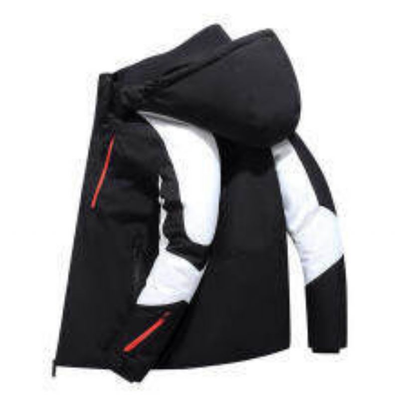 Mænds Bomuldsjakke Kort Mode Casual Hooded Warm