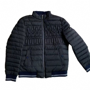 Mænds Bomuldsjakke Kort Standkrave Casual Warm