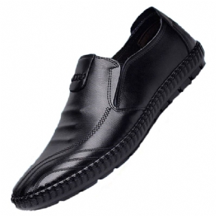 Mænds Business Casual Dress Sko Fire Sæsoner Mode Doudou Sko Blød Sål Slip-on Flade Sko Køresko