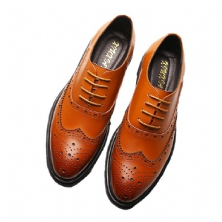 Mænds Retro Business Formel Kjole Mode Sko Afslappet Flade Sko Brogue Sko Trendy Sko Herre Sko