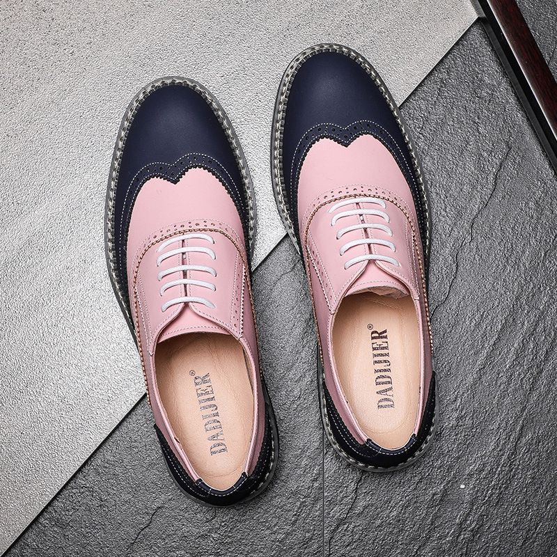Mænds Sko 2023 Nye Business Dress Sko Casual Fashion Brogue Shoes Personlige Bryllupssko