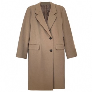 Mellemlængde Blazer Frakke Dame Casual
