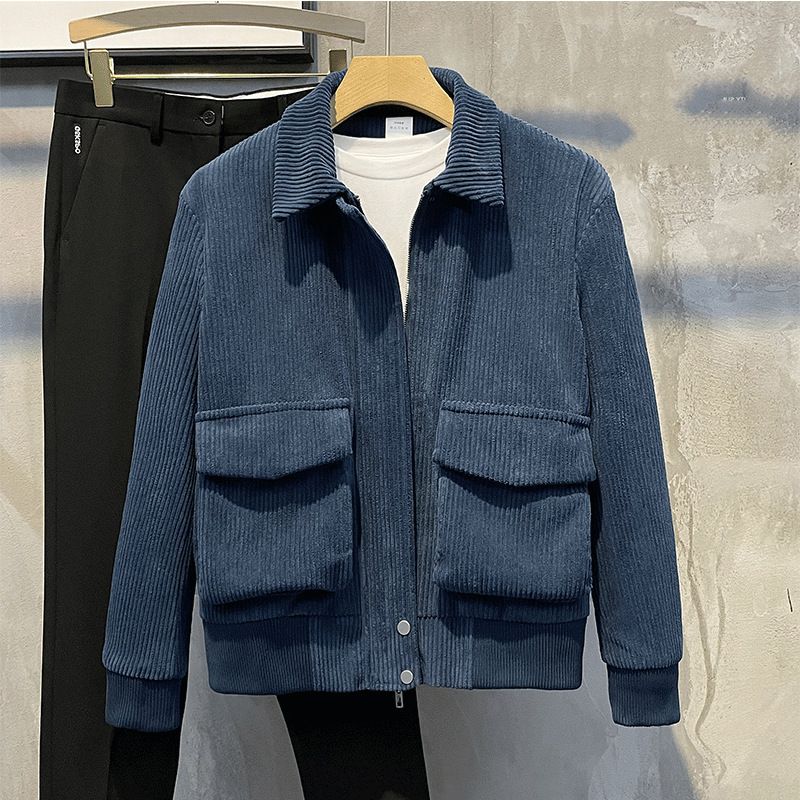 Overtøj Herre Trendy Jakke Mode Lapel Loose