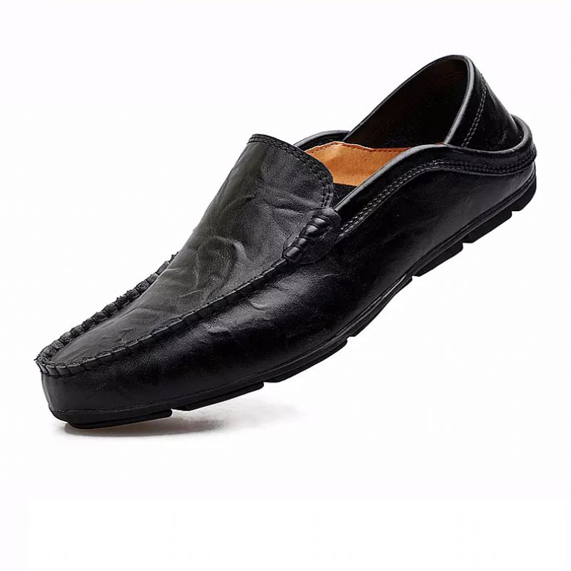 Plus Size Populære Herresko Slip-on Herre Kjole Sko Casual Peas Sko Okselæd Hule