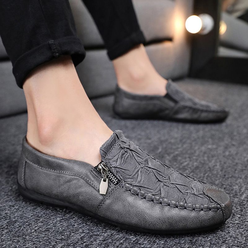 Sommersko Til Mænd Kjolesko Til Slip-on Ærtesko Spirit Guy Afslappet Blød Sål Trendy Sko