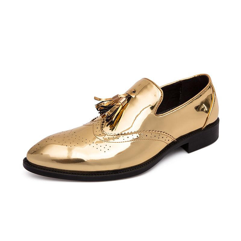 Store Størrelse Kjole Sko Forår Og Efterår Nye Mode Spidse Brogue Sko Sko Herre Udskårne Sko