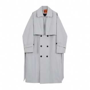 Windbreaker Mænds Mellemlange Afslappet Trendy Flot Løs Frakke