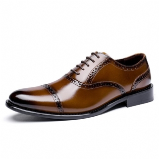 2023 Forår Ny Brogue Sko Udskårne Mænds Dress Sko Mænd Læder Business Sko Casual Sko
