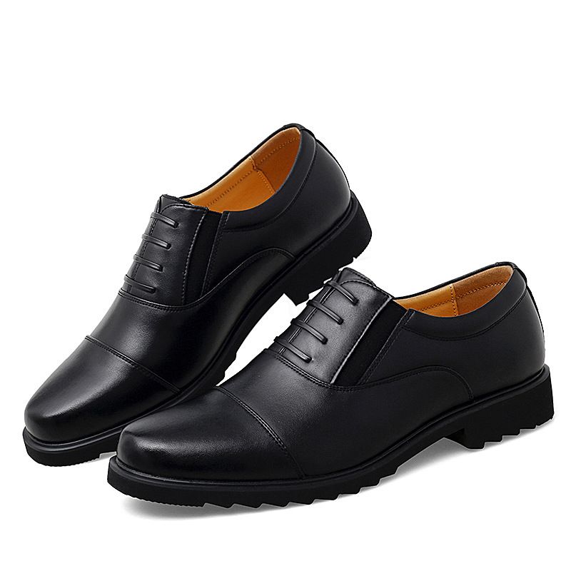 2023 Forår Nye Mænds Casual Dress Sko Senesål Komfortabel Åndbar Slip-on Sko Ensfarvet Herresko