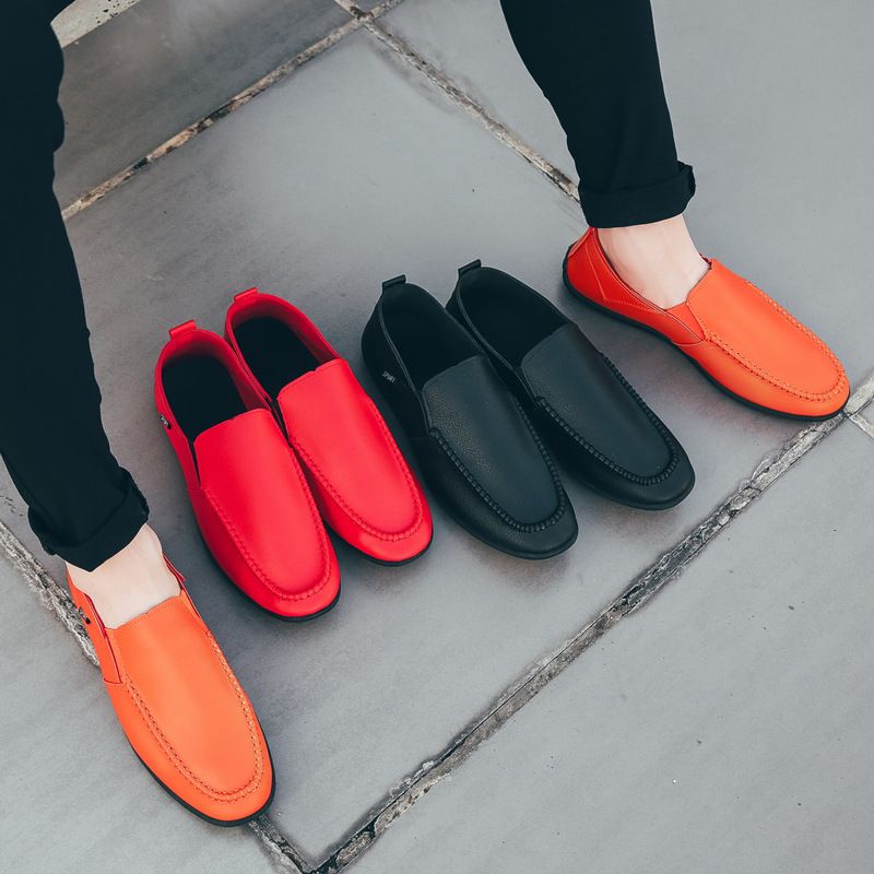 2023 Nye Forår Og Sommer Ærter Sko Herresko Afslappet Kjole Sko Gamle Beijing Stof Sko Slip-on