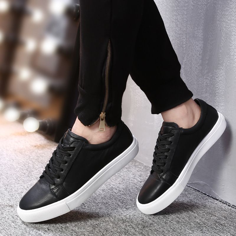 Ægte Ko Kjole Sko Herre Sommer Sport Og Fritid Sneakers Trendy Studerende Plus Size Dame Par Sko