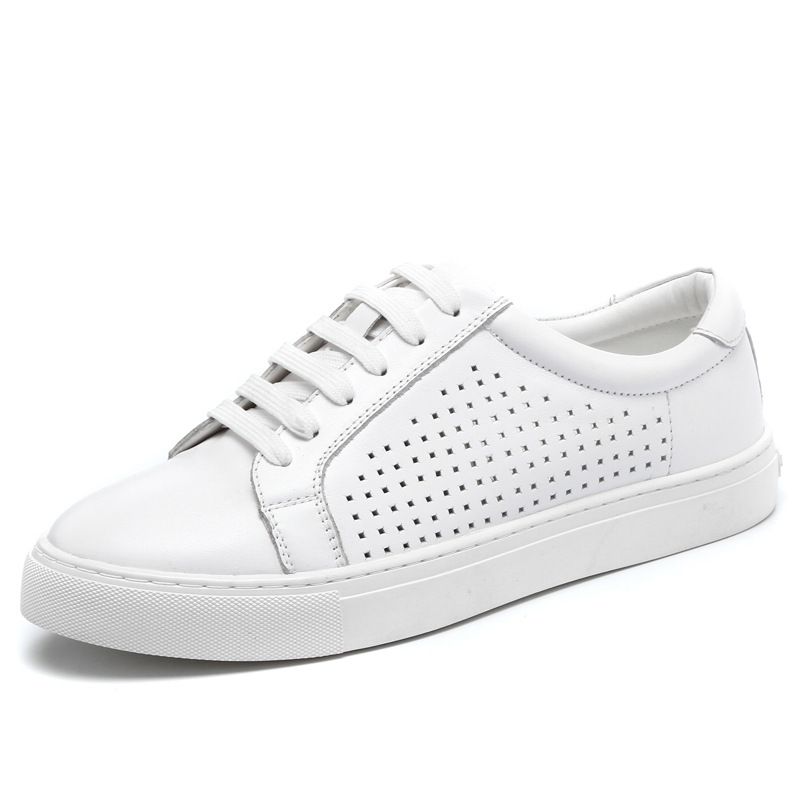 Ægte Ko Kjole Sko Herre Sommer Sport Og Fritid Sneakers Trendy Studerende Plus Size Dame Par Sko