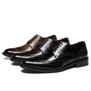 Business Dress Sko Herre Læder Sko Afslappet Brogue Sko Sko Koskind Sko