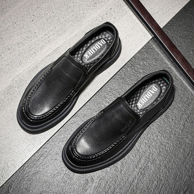 Business Formel Kjole Slip-on Formelle Sko Herre Læder Blødt Blød Sål Sko