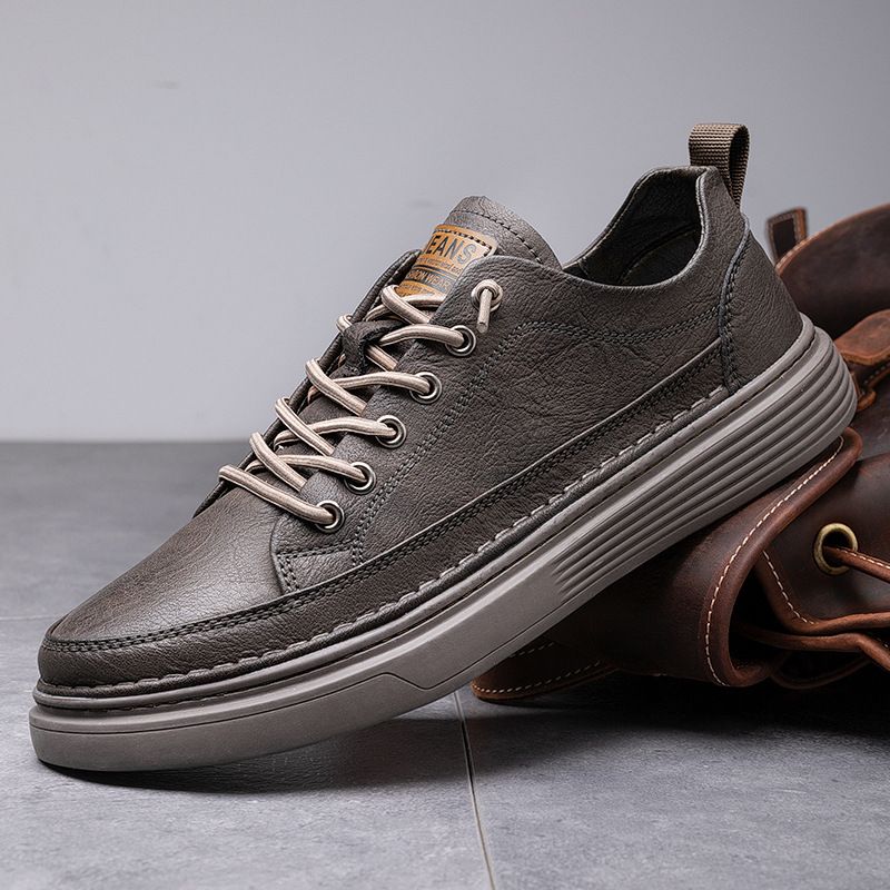 Casual Kjole Sko Herre 2023 Nye Sneakers Forår Sko Snøre Trend Mode Mænd