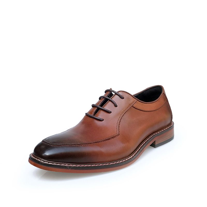 Forår Og Efterår Oxford Sko Mænds Læder Business Kjole Low Top Korean Casual Derby Sko Bryllupssko