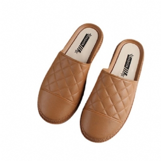 Heli Shark Summer Nye Ensfarvede Hjemmesko Damemode Flade Sandaler Casual Baotou Damesko