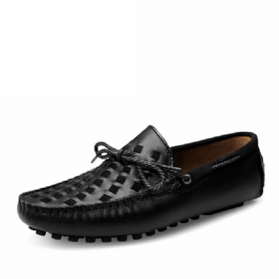 Kidney Bønne Sko Herre Kjole Sko Blød Sål Casual Loafer Sko Ungdom Trendy Udendørs Læder Sko
