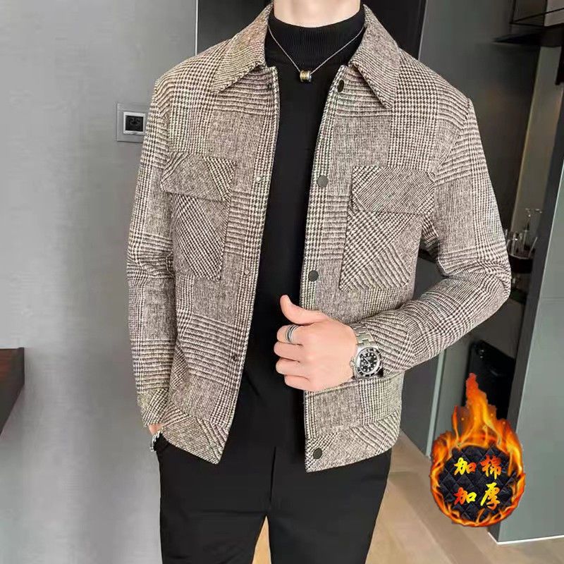 Mænds Dunjakke Frakke Trend Casual Kort Sektion