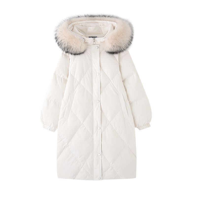 Mellemlang Afslappet Dunjakke Dame Tyk Frakke Fashion