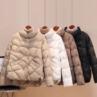 Xiangyun Kvinders Dunjakke Kort Sektion Stand Krave Tynd Mode Trend