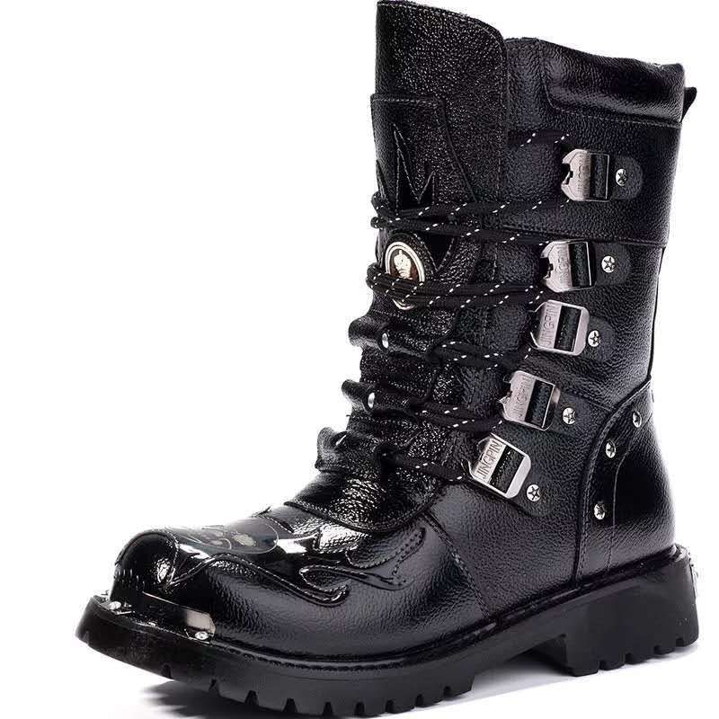 Efterår Og Vinter Mænds Mid-high Top Herresko Martin Støvler Fleece Mode
