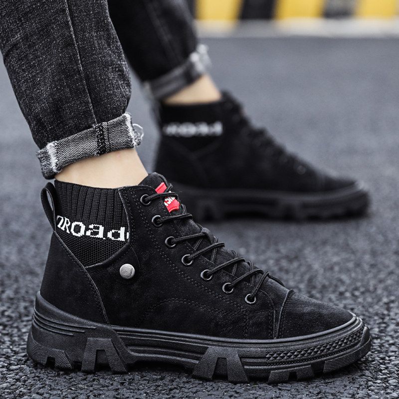 Martin Støvler Trendy Herresko High-top Herre Mid-top Værktøj Militærstøvler 2023 Nyt Forår Og Sommer