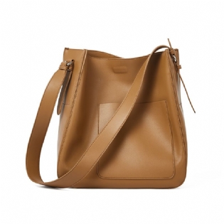 2023 Ny Lædertaske Til Kvinder Casual Skuldertaske Til Retro Bucket Bag Design