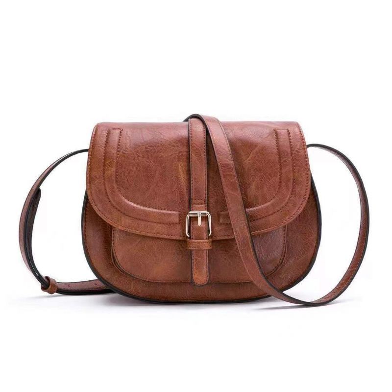 2023 Ny Retro Sadeltaske Skulder Messenger Dametaske Mode Kvinders Halvcirkel Kvinde